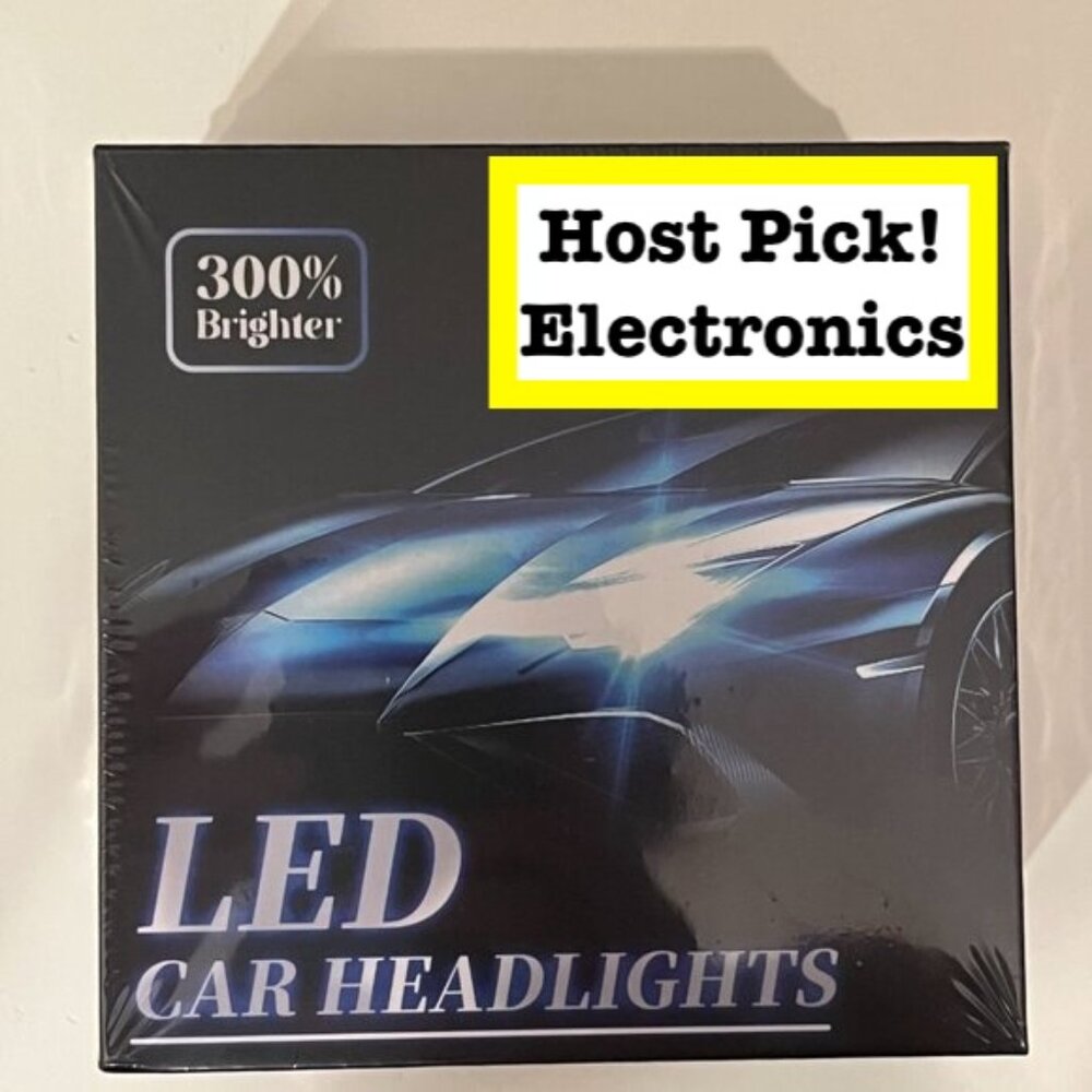 New LED Car Headlights H4 Series C7F 300 Percent Brighter Auto‎ Bulbs (e/x)